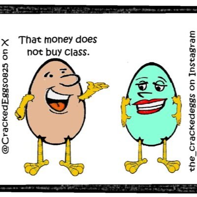CrackedEggs0825's tweet photo. #CrackedEggs 092926 Not Enough
#lessons #Class #Money #NotEnough https://t.co/FCmYIk0SWT