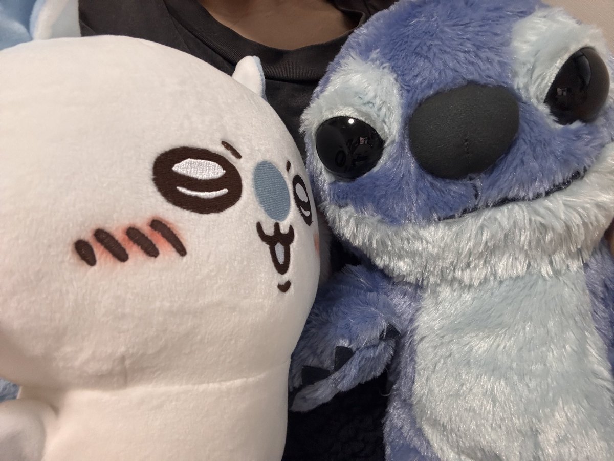 s_0221a's tweet photo. モモンガ:なんか甘いもんくれよ！
スティッチ:...アゲナーイ いーやヤダヤダ
モモンガ:マネするな！！ https://t.co/fxyTC6Cc70