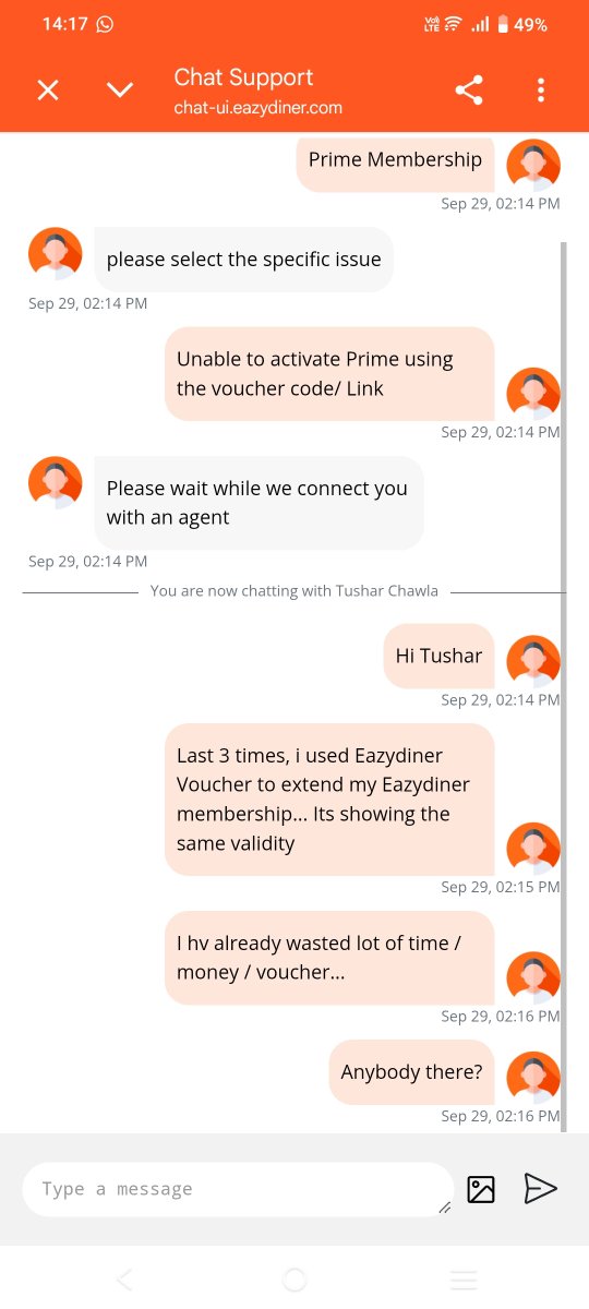 abhinaukt's tweet photo. @eazydiner aa usual.. No one responds.... It was same 2 years back.. Still the same... https://t.co/6GAxExJdgf