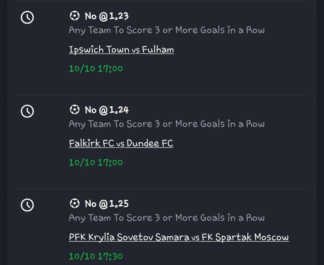 kiprop_mutai254's tweet photo. No 3 goals in a row🔥

152k odds💰✔️

Sportybet code👉4TRW0Y https://t.co/azDPDBxZmu
