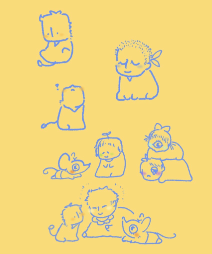 LopTelToft's tweet photo. 練習中に描いたベビー。🩵💜がムズイ https://t.co/IzLtbMwoDK