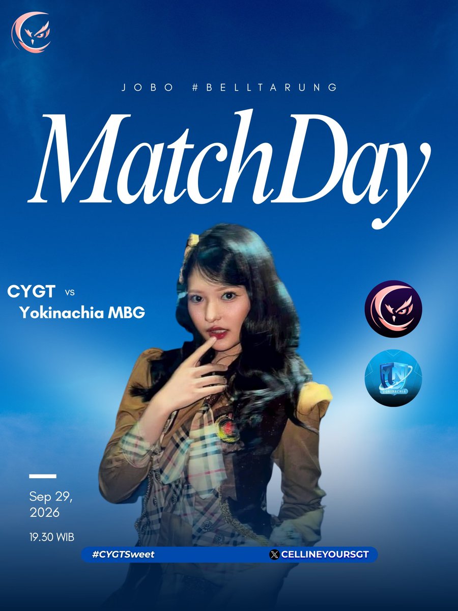 CellineYoursGT's tweet photo. MATCH DAY🔥

after yesterday's defeat, our desire to win is burning hotter🔥

Today we will play against @YKN_esport and also @DaisyneEsport  

We ask for everyone's support💖 https://t.co/YM11BoXE33
