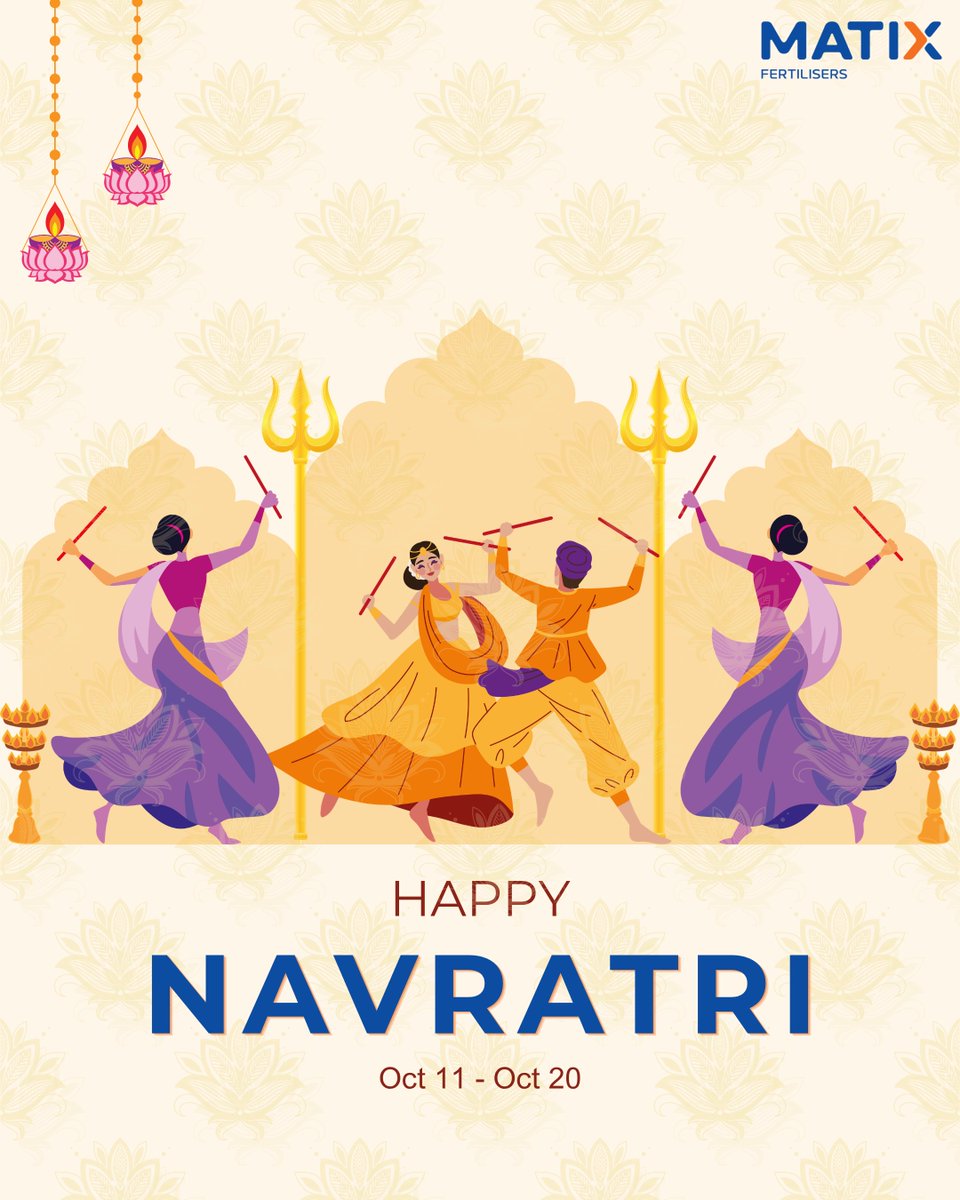 matixfertiliser's tweet photo. Celebrating Navratri and its enduring spirit of strength, positivity and togetherness. May the festive season bring renewed energy, prosperity and joy to all.

Wishing everyone a vibrant and prosperous Navratri!

#Navratri #FestiveSpirit https://t.co/WuepU20DuW