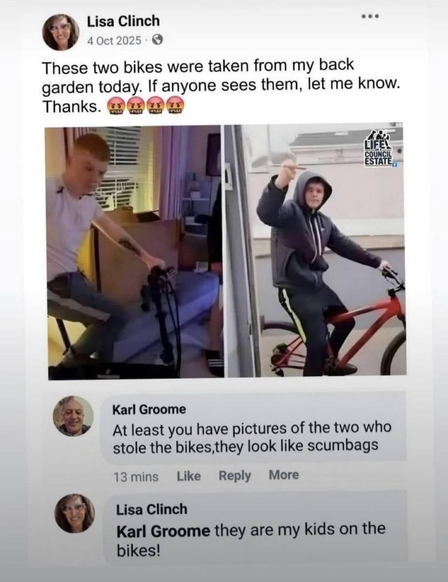 NoContextHumans's tweet photo. Unfortunate comment, Karl.😭 https://t.co/zqHMbf9iDW