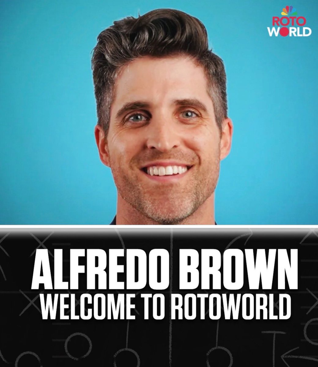 rotoworld_fb's tweet photo. We’d like to welcome our newest Fantasy Football Content Creator, @AlfredoABrown to the Rotoworld team! https://t.co/SfugKqwGri