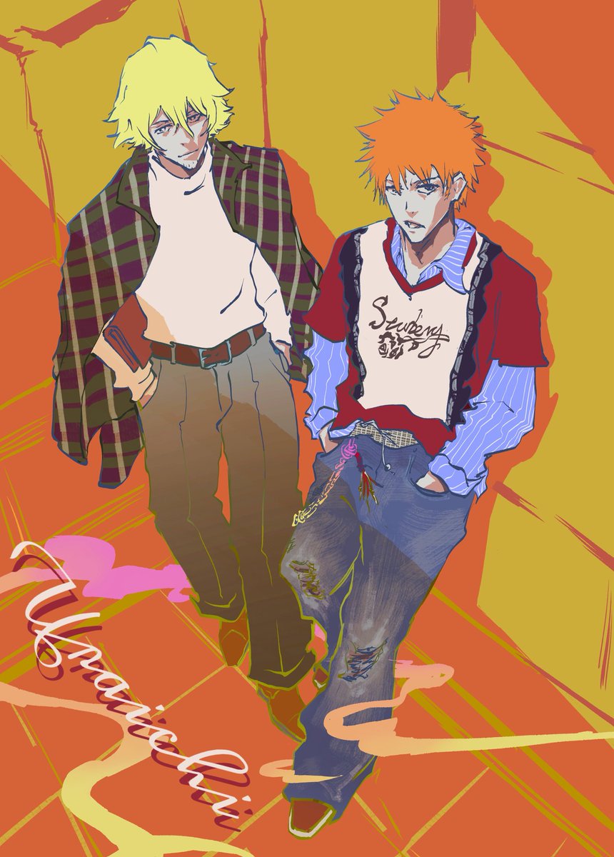 HolyColorfulPig's tweet photo. Teacher and student (It’s just a magazine shoot.)

#BLEACH https://t.co/TTaGDgYrHN
