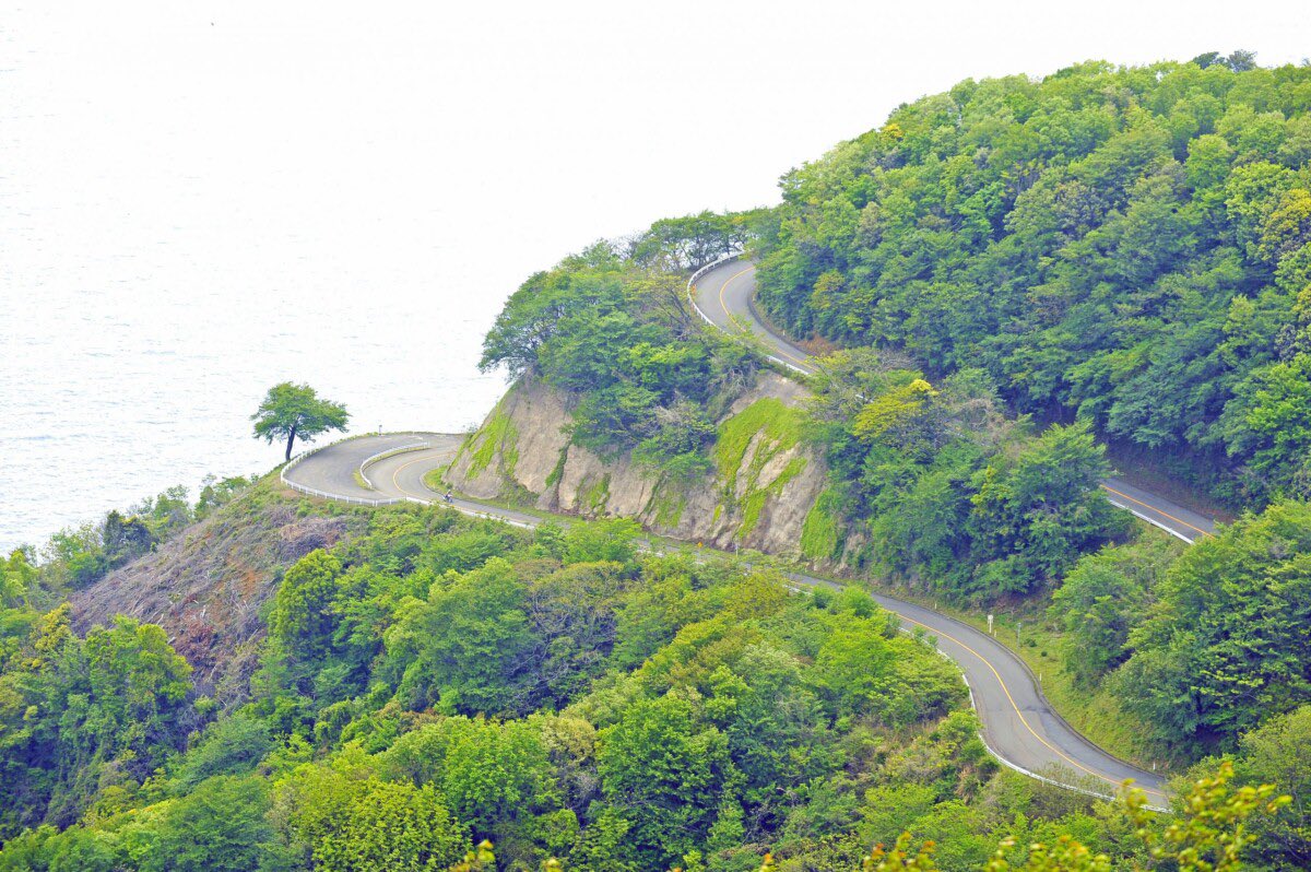 PutiMotor's tweet photo. 福井県「三方五湖レインボーライン」

若狭湾のリアス式海岸をはじめ、久々子、日向、三方、水月、菅湖からなる三方五湖を一望しながら走行できる有料道路。

梅丈岳までタイトな峠道を通り、標高を上げていく。

三方五湖はすべてつながっているが、淡水と海水が混ざり合い、それぞれの湖の水質が微妙に違う。

そのため、湖の色がすべて異なるブルーなので必見。

https://t.co/0unpR8SMd2