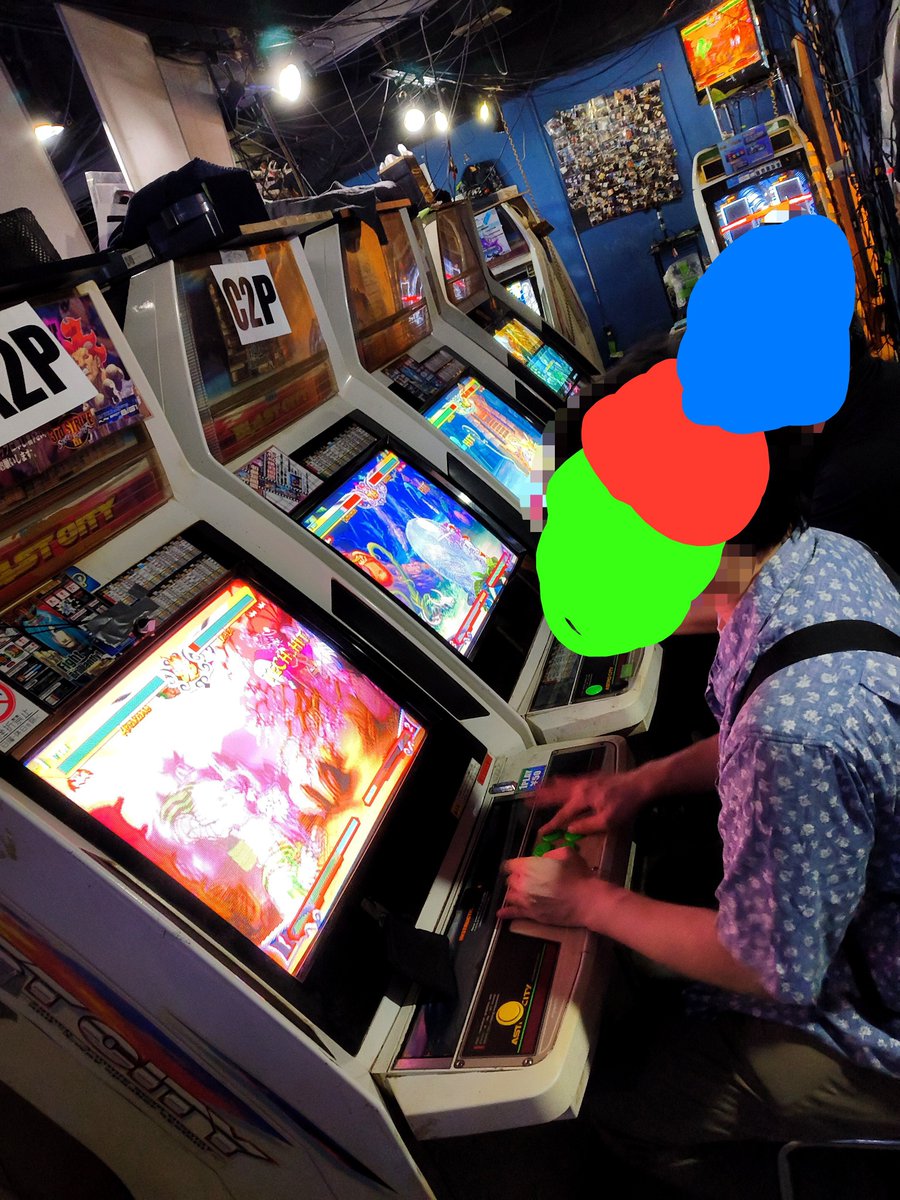 trojanX68000's tweet photo. 南浦和ビッグワン2nd火曜日恒例ヴァンパイアセイヴァー対戦会
50円1クレジット対戦台5セット（内配信2台）
ようこそBeistraxisさん（ドイツのリリスプレイヤー）
ZEROONE・fe
グラタンga
海の子au
コショーbu
ないきんbi
34au
TROJANde
Terragort・bu
Mightymar・an
エステスle
そして…………リネネ申 https://t.co/r9YQ0vYONg