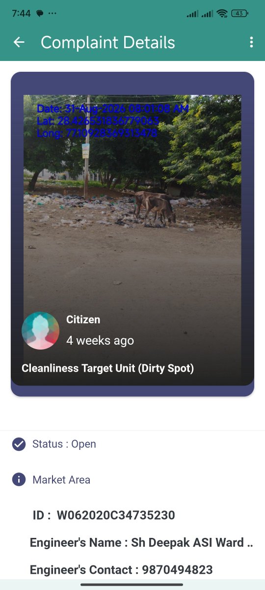 ashok_khand's tweet photo. Why these complaints on swachhta app are still pending since four weeks? https://t.co/4s3KbaRPpS