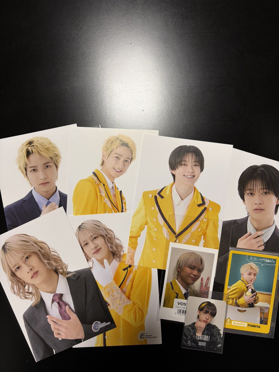 bt_sfmy's tweet photo. 超特急　EBiDAN  買取　交換

譲)BUDDiiS  FUMINORI MORRIE YUMA SHOW FUMIYA

求) 買取>>カイ、シューヤ、ハルの生写真等

11/25東京ドームor郵送
お気軽にお声掛けください！

#超特急　#ebidan https://t.co/Kle6N19d40