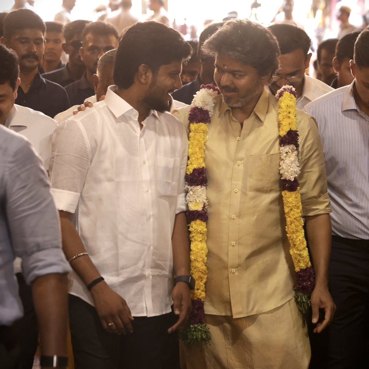 ActorVijayTeam's tweet photo. 📸 CM Vijay and Minister Ramesh https://t.co/zp6lucIlDA