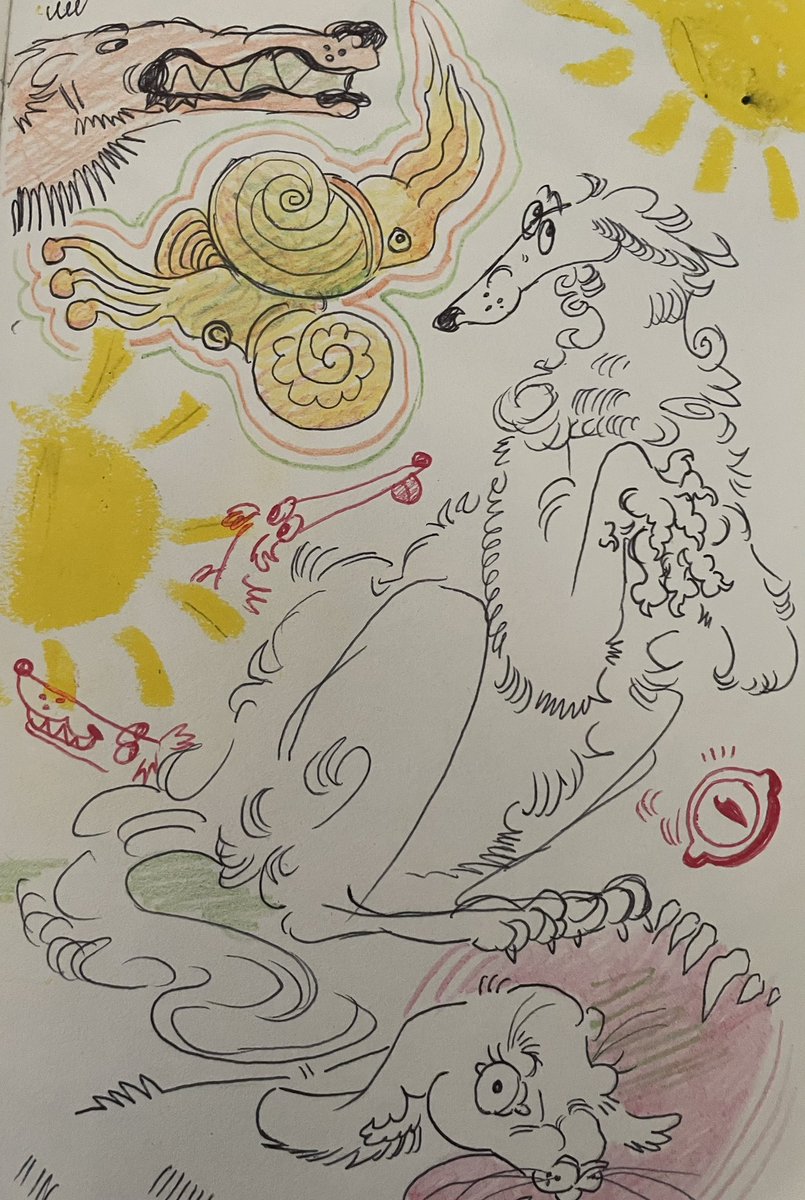 mesozoicbug's tweet photo. Simple borzois I’ve made. I actually draw them a LOT, so expect much more https://t.co/8ViHiuBLqA