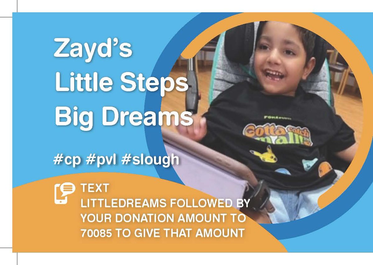 just4_children's tweet photo. Zayd’s Little Steps Big Dreams #cp #pvl #slough
https://t.co/VdorpTlIQ4 https://t.co/71RZqzXjrK