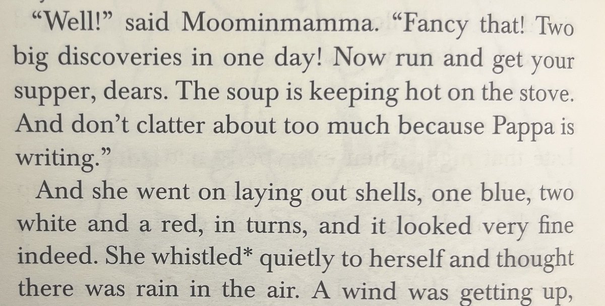 sensitive_bore's tweet photo. whistler’s mother / mother: whistler 
 
tove jansson, comet in moominland, 1946. trans. elizabeth portch, 1951 https://t.co/5tXNwdq7up