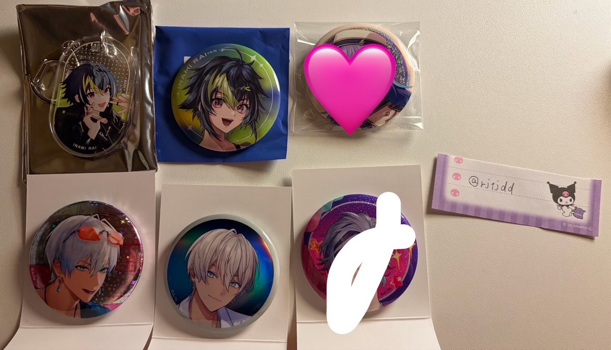 rjtjdd's tweet photo. 【交換】にじさんじ にじネイル Dytica アクリルキーホルダー VSせめよん 缶バッジ 

譲→ 伊波ライ イブラヒム 

求→🗝 💸関連なんでも〇

・郵送📮

お気軽にお声掛けくださいませ🙇‍♀️ https://t.co/ScQobxXIuP