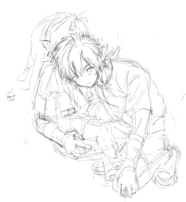 nn2000209's tweet photo. botw link holding littlelink https://t.co/J5ogoIWmtG