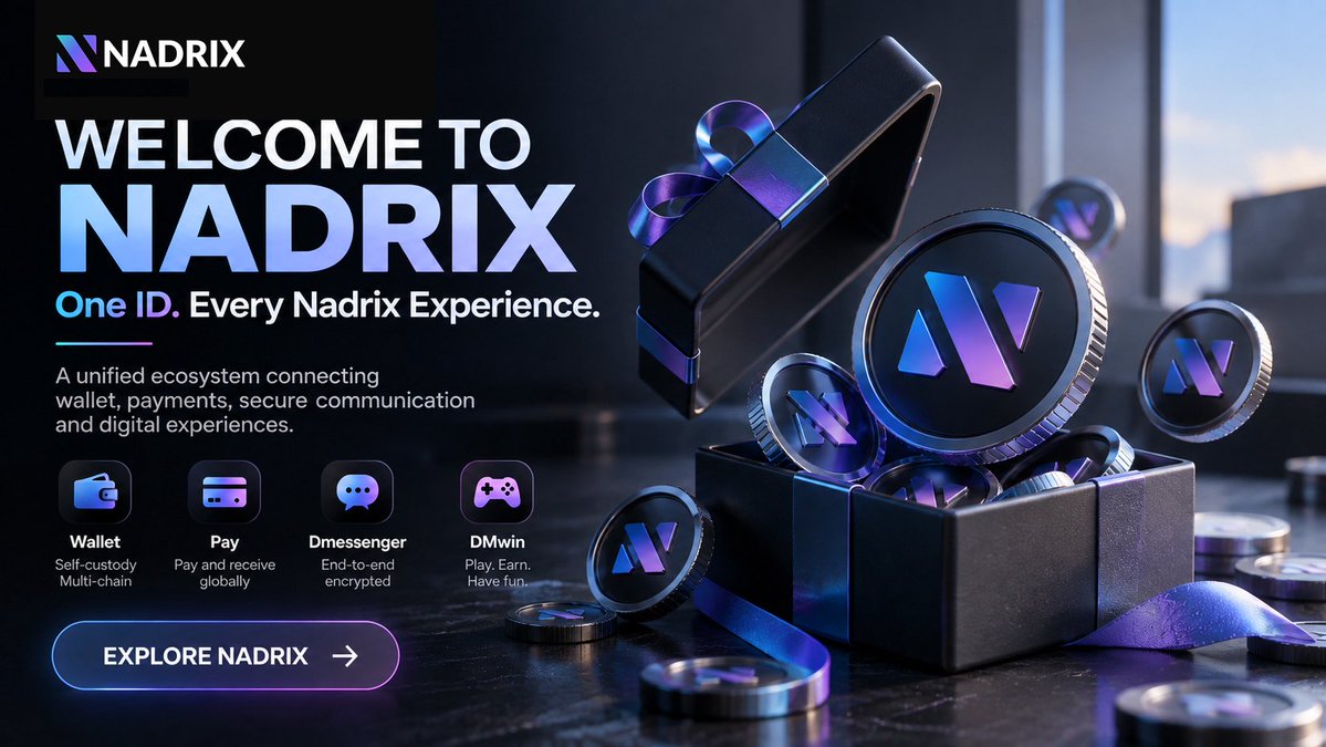 nadrix_io's tweet photo. One Nadrix ID. Wallet, Pay, Message and Play.

Nadrix connects everyday Web3 experiences through one identity and one ecosystem.

This is where the Nadrix journey begins. #Nadrix #NADX #Web3‌‌ https://t.co/Su6nmtu78Y