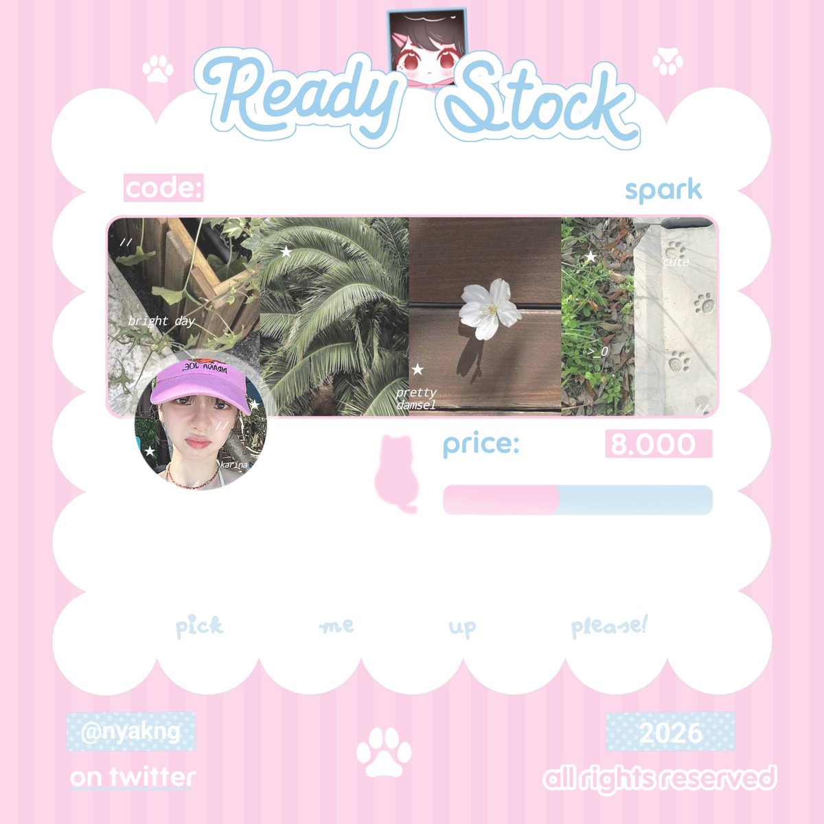 nyakng's tweet photo. Help retweet? Tysm! 💗

Aku bawa layout ready stock dengan muse: karina, ningning aespa dan iroha, minju illit new update. Get ava PNG, priced at < 8.000! > 🫧 Please take them home now by DM or tele [https://t.co/2vFXbgoxMn] 😻

t. #zonauang layout rs https://t.co/9P7Q0txWoP