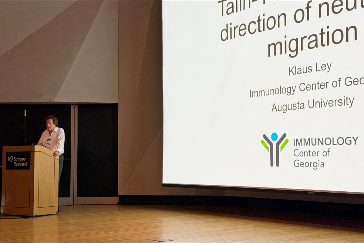 ImmunologyAU's tweet photo. Last week, Lynn Hedrick (@TheHedrickLab), Klaus Ley, Peipei Zhu (@ZhuPeipei), Gabriel Valentín Guillama (@GabValGui), and Austin Lowery represented IMMCG, @MCG_AUG, and @AUG_University at the #Neutrophil2026 International Symposium in San Diego.

#Immunology #ImmunologyResearch https://t.co/Tgb7PT54z8
