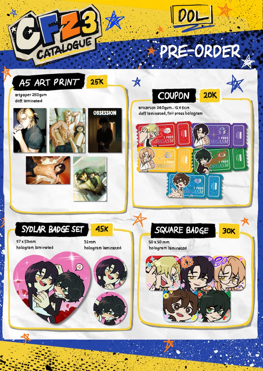 hajukashii's tweet photo. Likes &amp; RTs is appreciated^^

My Pre-Order for #CF23 is now OPEN!

📅 PO Period OTS:  29 Sept - 3 Oct 2026 Mail Order: 29 Sept - 1 Nov 2026 📚 DoL
🔗 in replies

For proxy / GO orders, please DM me first before ordering! https://t.co/zVuVJRcNHg
