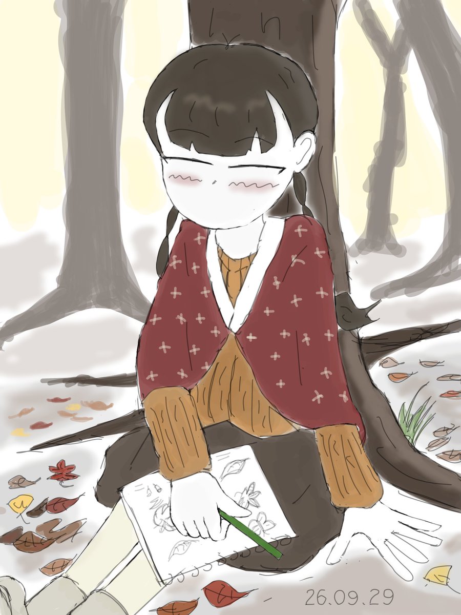 cleaning0213's tweet photo. 一次・二次創作混合 1日1枚絵企画

【29/30】
小さな絵師の寝落ち
#平塚ファンアート銀座 #oc https://t.co/6fJ7AZSqlJ