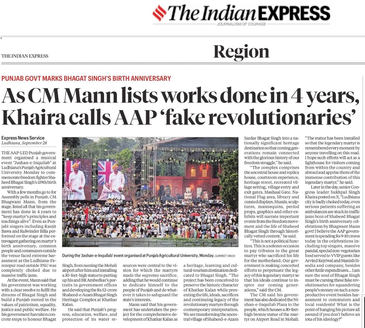 SukhpalKhaira's tweet photo. @AamAadmiParty a product of #AnnaHazare Andolan basically promised to eradicate corruption and strengthen the institution of #Lokpal !
@ArvindKejriwal did nothing to empower Lokpal in Delhi despite 10 years of rule and ended up embroiled in mega corruption scandals facing jails !
Similarly @BhagwantMann has left the post of Lokpal vacant for almost a year now after Justice Vinod Sharma retired in October 2025 !
@BhagwantMann govt is facing ED raids for alleged 10K Crores corruption in #GMADA Mohali and yet @AamAadmiParty have the audacity to call themselves #Kattar #Imandaar !
That is why i call them #Fake #Revolutionaries -Khaira
@SachinPilot @INCIndia @INCPunjab