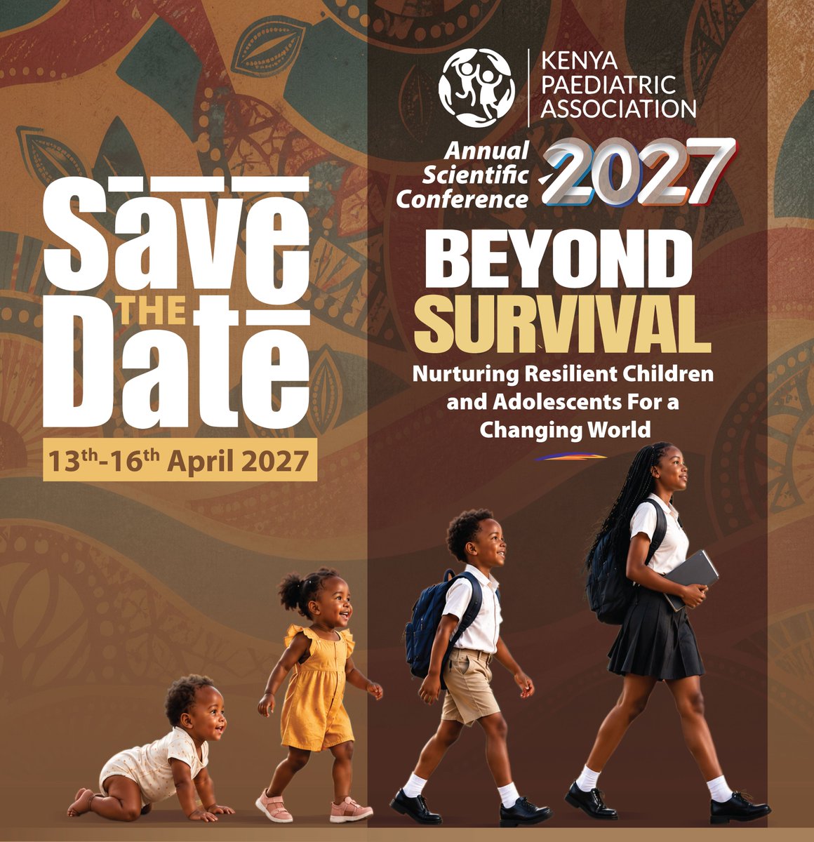 Kenyapaeds's tweet photo. KPA invites you to the Annual Scientific Conference 2027, happening on the 13th–16th April @PrideInnParadis   Shanzu, Mombasa.

Join us for 4 days of learning, collaboration &amp; advancing child health.

Add to your calendar: https://t.co/OJ8Lceh8zb

#KPAASC2027 #AfyaYaWatotoWetu https://t.co/n2fYpftKS9