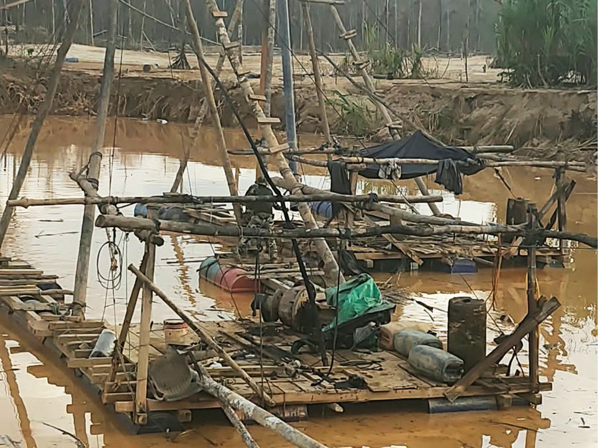 CCFFAA_PERU's tweet photo. #MadredeDios l Nuestro Comando Operacional del Sur y la @PoliciaPeru ocasionaron pérdidas de más de S/34 millones a la minería ilegal, tras ejecutar una operación de interdicción en Inambari. 1/2
#OperacionesMilitaresCCFFAA https://t.co/ZHx7WQtIMK