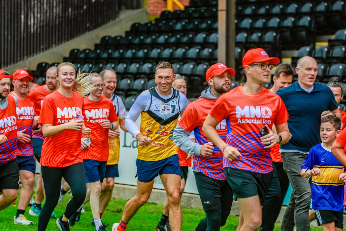 CTRLFC's tweet photo. What a welcome for Sir Kevin Sinfield and the 7in7 team at the OneBore Stadium today. 🖤💛

Kev completed the Extra Mile alongside members of the MND community, with Castleford turning out in force to cheer them on. To everyone who lined the route, filled the stadium and made some noise: thank you. The support was incredible.

The run may have moved on, but the reason behind it stays with us. 7in7:The Grand Finale is raising funds and awareness for people affected by motor neurone disease. If you can, please support the challenge here: https://t.co/tUKP5GGoYZ

Keep going, Kev. Castleford is right behind you. 🐯

#7in7GrandFinale #CastlefordTigers #MND