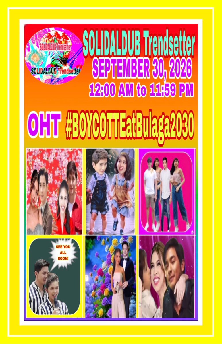 MCambsl2's tweet photo. TBADN - d FANDOM that's been fightng 4 d TRUTH abt ALDUB &amp; ALDUBNATION will continue d fight til d TRUTH is revealed &amp; acknowledged by those involved in d zarsuela This FANMILY vows 2 continue 2 SUPPORT, LOVE &amp; PROTECT ALDUB.
ALDUB PA RIN
#BOYCOTTEatBulaga2030
NO TO SOLO PROJ https://t.co/VnyKFN7lDD