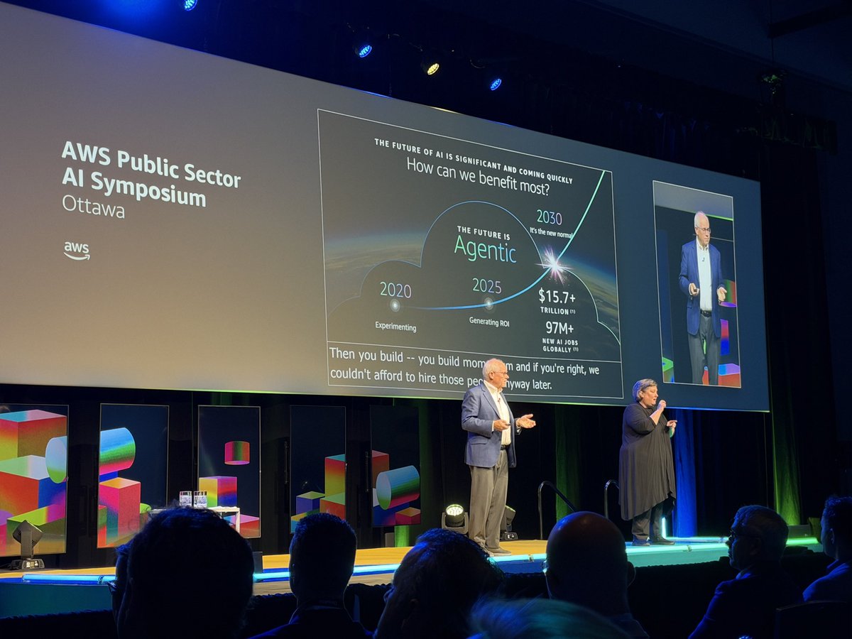 RobButler's tweet photo. The @awscloud AWS summit begins in Ottawa. https://t.co/m7eBNlD2CX