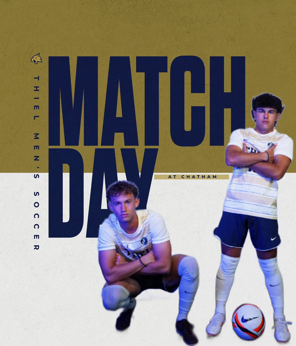 ThielAthletics's tweet photo. ⚽ Men's Soccer is on the road to Chatham to take on the Cougars!🔥 
⏰ 7:30 p.m.
📍 UPMC Graham Field

🔗 https://t.co/IsVIBl6i4Q

#TomcatPride | @PAC_Athletics https://t.co/P53zS06jok