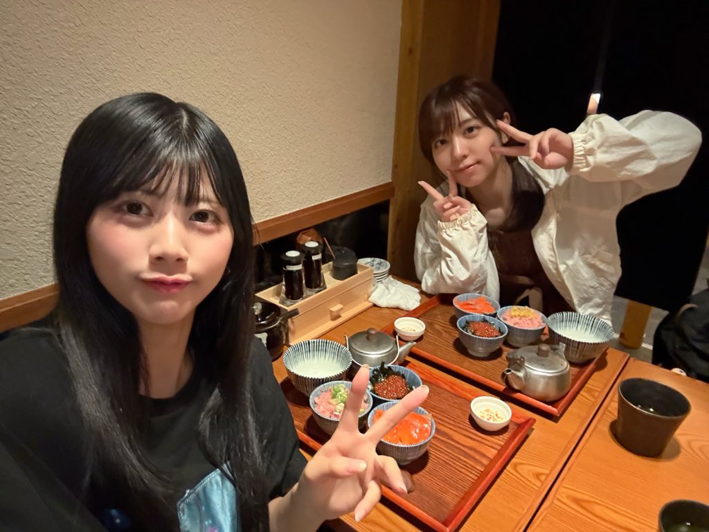 _mikufujisaki_'s tweet photo. 萌南と2人でご飯行った〜！🍴 https://t.co/sJPagOQ3Mm