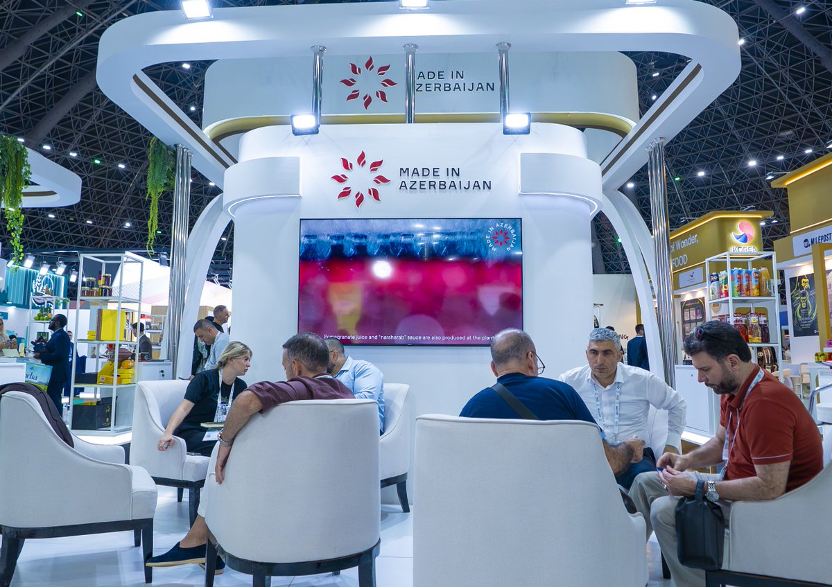azpromoaz's tweet photo. Azərbaycan “The Saudi Food Show 2026” sərgisində iştirak edir.

Ətraflı - https://t.co/1YzQBJyghZ

#TheSaudiFoodShow2026 #AZPROMO #MadeInAzerbaijan https://t.co/C8RezEWOyQ