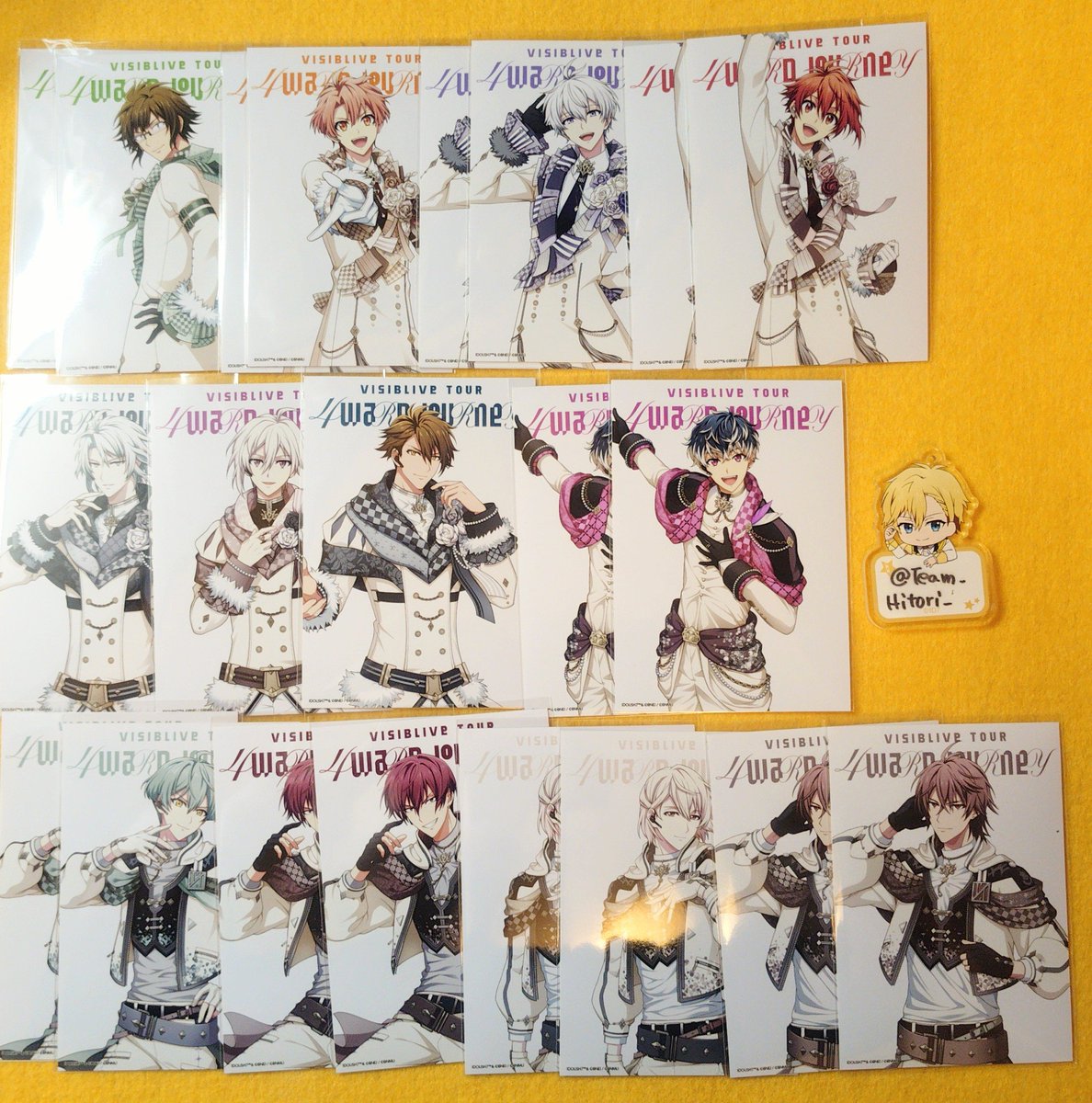 Team_Hitori_'s tweet photo. 【交換】IDOLiSH7 アイナナ 4WJ 4J ブロマイド
譲→大和、三月、壮五、陸、楽、天、龍之介、百、悠、トウマ、巳波、虎於
TRIGGER以外は各2枚あります。

求→ナギ

郵送にてお取引頂ける方いらっしゃいましたらよろしくお願いいたします。 https://t.co/H9imONhva0