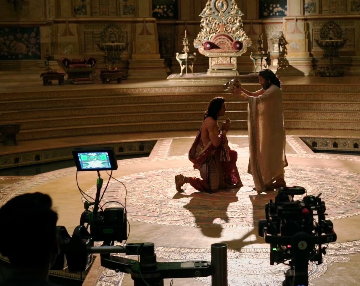 Speaks_Div's tweet photo. So, I was going through some things #Ramayana related, & I really wanted to right this:

1. Although Ramayana is filmed using the ARRI LF, which is limited to 4.5K, it also utilizes a Vicom Valkyrie Mo-Cap rig over 40 cameras, each with a 5K resolution. 

These represent the resolution of individual assets, & when multiple assets are placed in a scene with a VFX background, the resolution typically ranges from 4K to 6.5K, obv changing scene to scene. This is a WIP print that fluctuates based on the transfer requirements between VFX teams. Resolutions as high as 8K may be employed for specific supersampled effects that involve significant motion.

For all 3D films, this work print is ultimately reduced to 2K or 4K for computational efficiency. This practice also applies to Avatar 3, regardless of the final theatrical resolution.

2. Filming at 48 FPS or higher is a cinematographical and directorial decision. Same goes for Aspect Ratios.

If one were to argue that Ramayana at 24 frames per second is inferior to Avatar at 48 frames per second, then by that same logic, Avatar at 48 frames per second should be inferior to Gemini Man at 60 frames per second.

This is not necessarily the case. Both Gemini Man and Avatar carry their own distinct visual languages. In fact, many viewers experienced an unnecessary stutter due to Avatar's 48 FPS, an issue that is eliminated by Ramayana's 24 FPS.