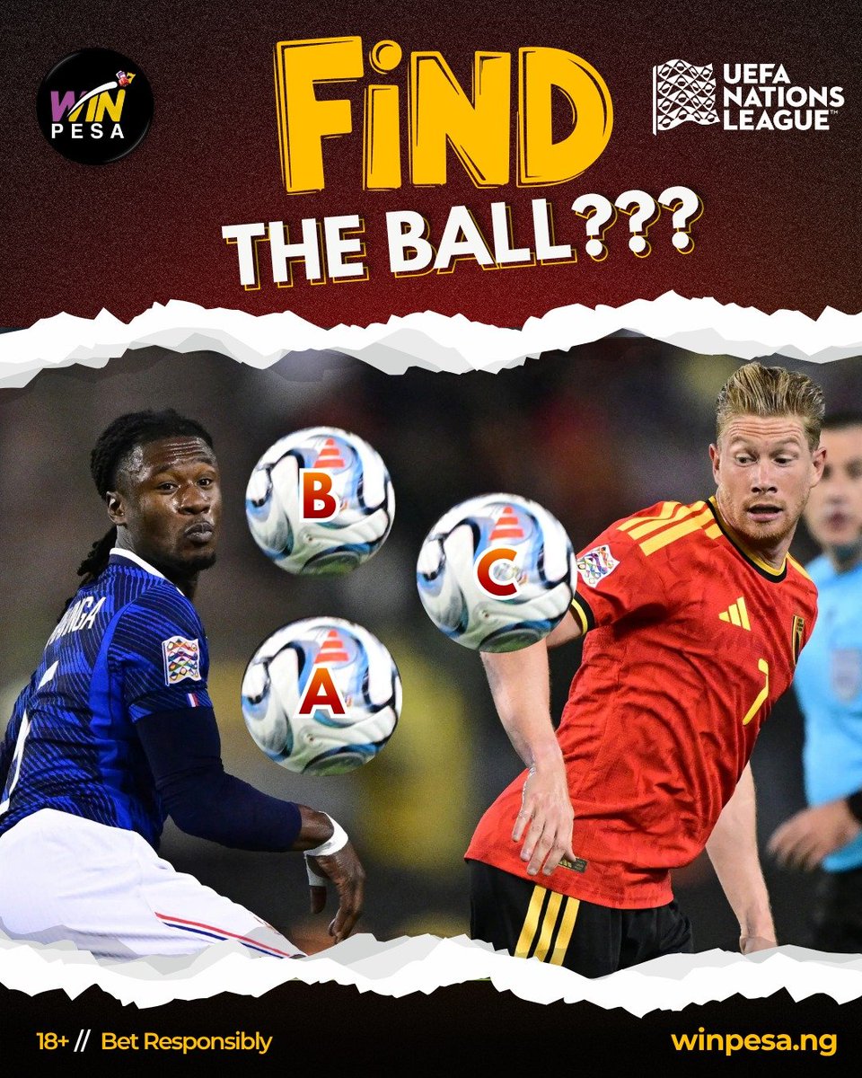 WinPesa_Nigeria's tweet photo. Find the ball.🅰️🅱️©️

Let's get your answers in the comment section below 👇 

#WinWithWinpesa https://t.co/Ci2qJvEuAp