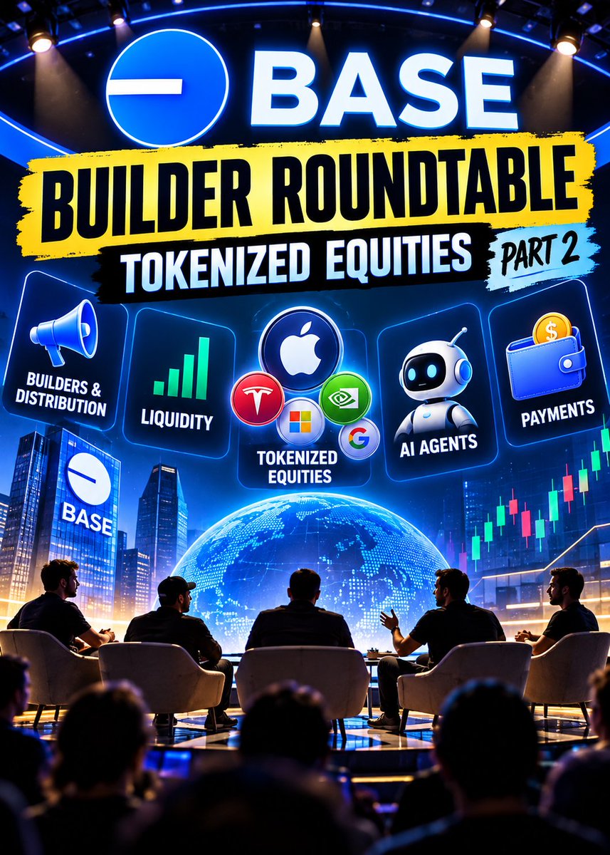 Mavis054's tweet photo. Tokenized equities on @base are starting to look like something much bigger than putting stocks onchain.

The interesting part isn't the token.

It's what can be built around it.

A tokenized stock can become a programmable financial asset.

Once that happens, developers aren't limited to simple buying and selling.

You can start thinking about:

Lending
Liquidity
Trading strategies
Agents
DeFi applications
New financial products

That's where things get interesting.

But none of this works without liquidity.

Having thousands of tokenized assets doesn't mean much if users can't easily buy, sell, trade, borrow or provide liquidity against them.

The asset needs an actual market around it.

Liquidity isn't a side feature.

It's the foundation.

The bigger opportunity is composability.

A tokenized equity doesn't have to sit inside one application.

It can potentially become collateral.

A trading asset.

A liquidity pair.

An input for an automated strategy.

Something an agent can interact with.

One asset can become a building block for many applications.

Then there's the AI agent angle.

Agents don't have the same attachment to specific chains that humans do.

They care about execution.

Cost.

Speed.

Liquidity.

Reliability.

Available infrastructure.

If an agent can choose where to execute, infrastructure quality becomes much more important than chain tribalism.

That creates an interesting connection between agents and tokenized assets.

An agent could eventually:

Hold assets
Move funds
Make payments
Trade
Provide liquidity
Borrow
Interact with protocols
Execute financial strategies

The blockchain becomes the execution environment for the agent's actions.

Payments are another important piece.

Stablecoins + tokenized assets + DeFi + agents can start connecting into one larger system.

Instead of having separate infrastructure for payments, trading and financial applications, these functions can increasingly interact onchain.

There's another problem that doesn't get enough attention.

Distribution.

A chain can have hundreds of talented builders and still struggle if users never discover what they're building.

Good infrastructure gets developers started.

Distribution helps those applications find users.

Both matter.

This also changes how ecosystem growth can work.

A project doesn't necessarily need to already be huge to deserve attention.

Early builders can create important infrastructure before the market recognizes them.

Giving strong applications more visibility can therefore become part of the ecosystem itself.

And the bigger strategy isn't necessarily to chase whatever narrative is already hot.

There's value in identifying categories early.

Tokenized equities.

Payments.

Agents.

Onchain trading.

Then building the liquidity and infrastructure before those categories become completely crowded.

The numbers being discussed around Base tokenized equities are already getting interesting.

Reports have pointed to more than $1B in tokenized-equity volume on Base, while other references have cited $300M+ in Uniswap volume.

Different scopes and time periods, so these shouldn't be treated as the same metric.

But the important part isn't one volume number.

It's the direction.

If tokenized equities become liquid enough, programmable enough and composable enough, they stop looking like simple blockchain versions of traditional stocks.

They start becoming primitives.

That could eventually connect several markets that currently feel separate:

Tokenized equities
DeFi
Stablecoins
Payments
AI agents
Onchain trading

The interesting question isn't:

"Can stocks exist onchain?"

We already know they can.

The better question is:

"What gets built once they become programmable?"

That's where the real opportunity may be.