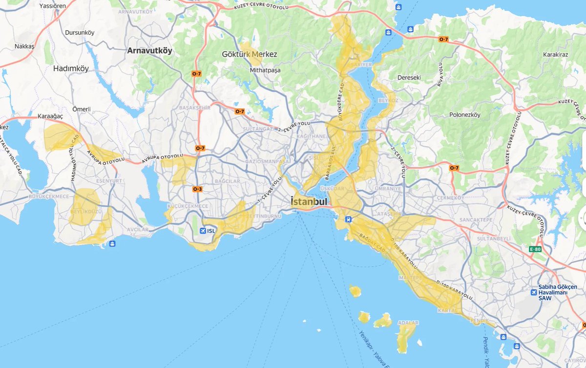 kaptan_nemo_'s tweet photo. gerçek istanbul yaşanabilirlik haritası budur, her şey mesafeden ibaret değil

raylı sistem ve metrobüs hatlarına erişim, yeşil alanlar ve parklar, binalar arasındaki yakınlık dikkate alınmıştır https://t.co/T6veFaEYC5
