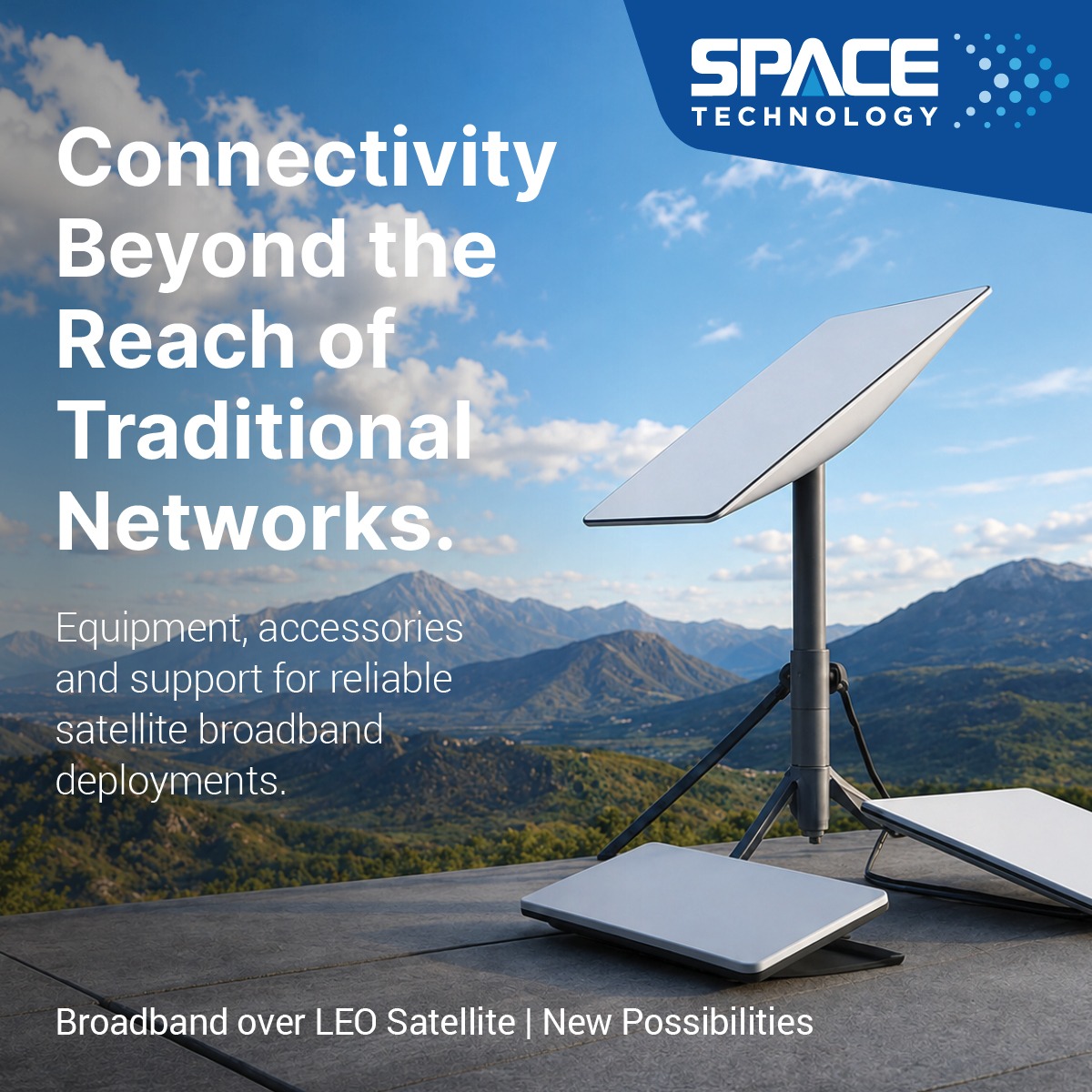 Space_Tele's tweet photo. Connectivity beyond traditional networks.

Space Technology supports Low Earth Orbit satellite broadband with hardware, mounting and technical support for homes, businesses and remote locations.

Explore solutions:https://t.co/UrczlKiL6F 

#SatelliteBroadband #SpaceTechnology https://t.co/DWvmdFkHIe