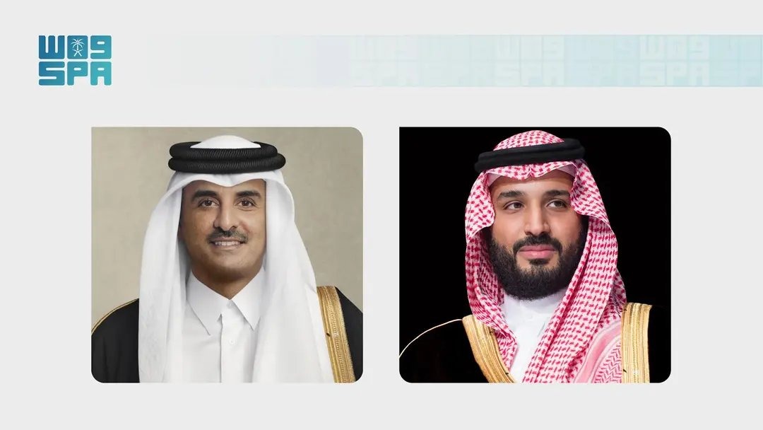 spagov's tweet photo. سمو #ولي_العهد وسمو أمير دولة قطر يستعرضان هاتفيًا العلاقات الثنائية بين البلدين الشقيقين، ويبحثان مستجدات الأوضاع في المنطقة والجهود المبذولة لتحقيق الأمن والاستقرار.
https://t.co/OiU0VNZcKN
#واس https://t.co/ulNYtZaIoP