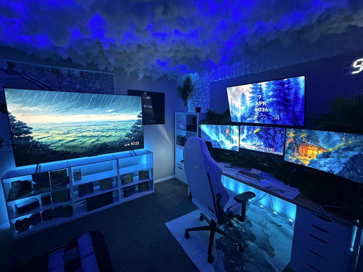 TimothyMarxe1's tweet photo. My setup! https://t.co/KsUt2CK0Ni