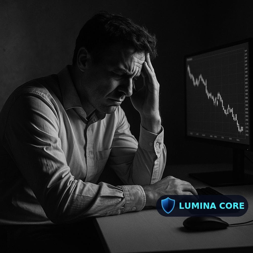 core_lumina's tweet photo. THE PSYCHOLOGICAL IMPACT OF EMOTIONAL TRADING ERRORS

Emotional errors can extend beyond a single trade.

Fear, frustration, regret, or overconfidence can influence what happens next — affecting timing, discipline, and future decisions.

The trade may end. The emotional impact may continue.

https://t.co/lUHqwJDdc1

#LuminaCore #TradingPsychology #EmotionalTrading #BehavioralRisk
