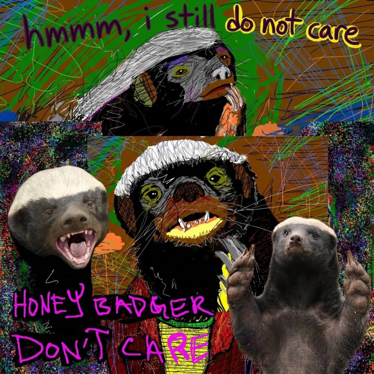 HBDCERC20's tweet photo. Good morning non-carers of thw world 🌎 

#HoneyBadgerDontCare 
🍯🦡💨 https://t.co/1j3DPpSDKL