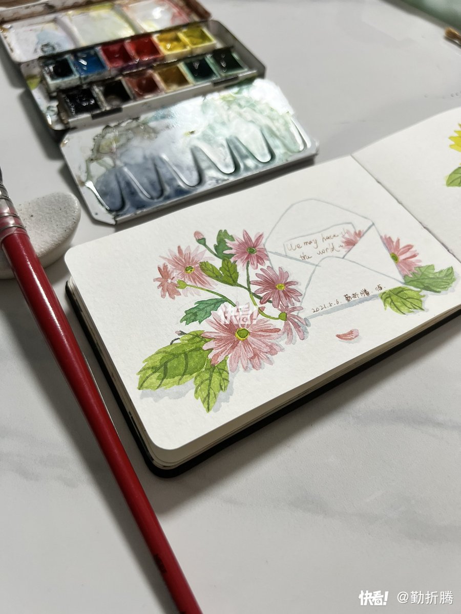 IrenaSevadi1's tweet photo. Ever tried watercolor sketching 15 mins a day turns blank pages into tiny vivid worlds. No pressure, just fun https://t.co/2ZYuJIbqw4