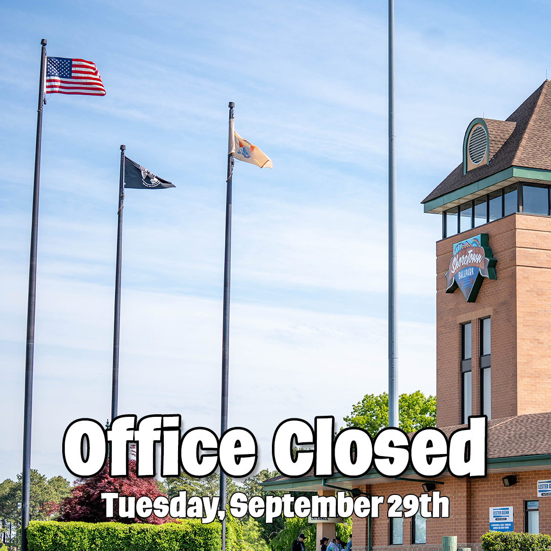 BlueClaws's tweet photo. Out staff is in our 2027 Planning Meetings today, so our office is closed! We will re-open on Wednesday! What do you want to see in ShoreTown this coming season? 🦀⚾ https://t.co/Iic2e1XoMo