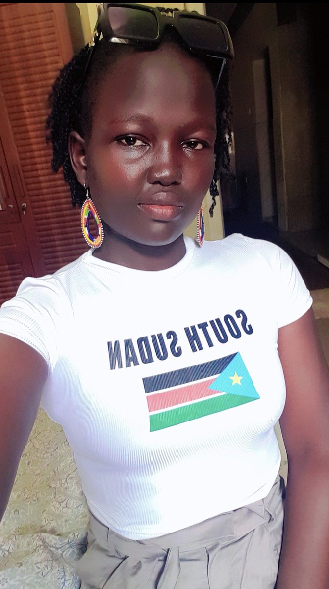 AdhieuLibby's tweet photo. South Sudan’s flag was originally a reclamation of the original flag that was used by Sudan upon its independence in 1st January 1955, which united the Sudan and the South. After the attempted coup (1970s ), the flag was modified by the Khartoum central government and incorporated an Islamic aspect into it. They removed the blue, which symbolized the Nile, which is a lifeline to the Sudanese people, and replaced it with green to symbolize their Islamic adaptation. This caused more resistant from the South for Islamization was one of the main reasons for the war that took 21 years that lead to the division of the country into two. Sudan is noted widely to have gained its independence in 1956 because shortly after its independence in 1955, there was a war that broke out and it changed the history for the country as they were placed under Turko-Egyptian. Islamization was deliberate, but it was met with strong resistance that even led to secession and brought us South Sudan, which is the youngest nation in the world (2011)
The flag that we now use was a deliberate rejection of Khartoum’s political identity. It resembles Kenya’s flag, and the debate goes that we copied it from Kenya, and this piece may be a learning opportunity that our flag predates our independence (1955), as Kenya gained its independence in 1969.
The colors used are quite intentional for the people of South Sudan.
And of course, no one owns the colors; it's the meaning that varies.

BLACK – the people of South Sudan. Sudan means black/ the land of the black people. Of course, we are highly melanated, with a few variations.
RED – Honors the bloodshed by heroes and martyrs during the struggle.
GREEN – Land, agricultural wealth, and natural progress.
WHITE – Peace and harmony.
BLUE – Waters of the Nile that give life to South Sudan.
GOLD – A pointed star that is a guide and a sign of hope and determination.
Remember the Nilotic migration into Kenya from the Nile Valley that was ages ago, before its independence. We didn't copy anyone; otherwise, most of West Africa would be screaming the same.
🇰🇪 is true to its colors, and so is 🇸🇸