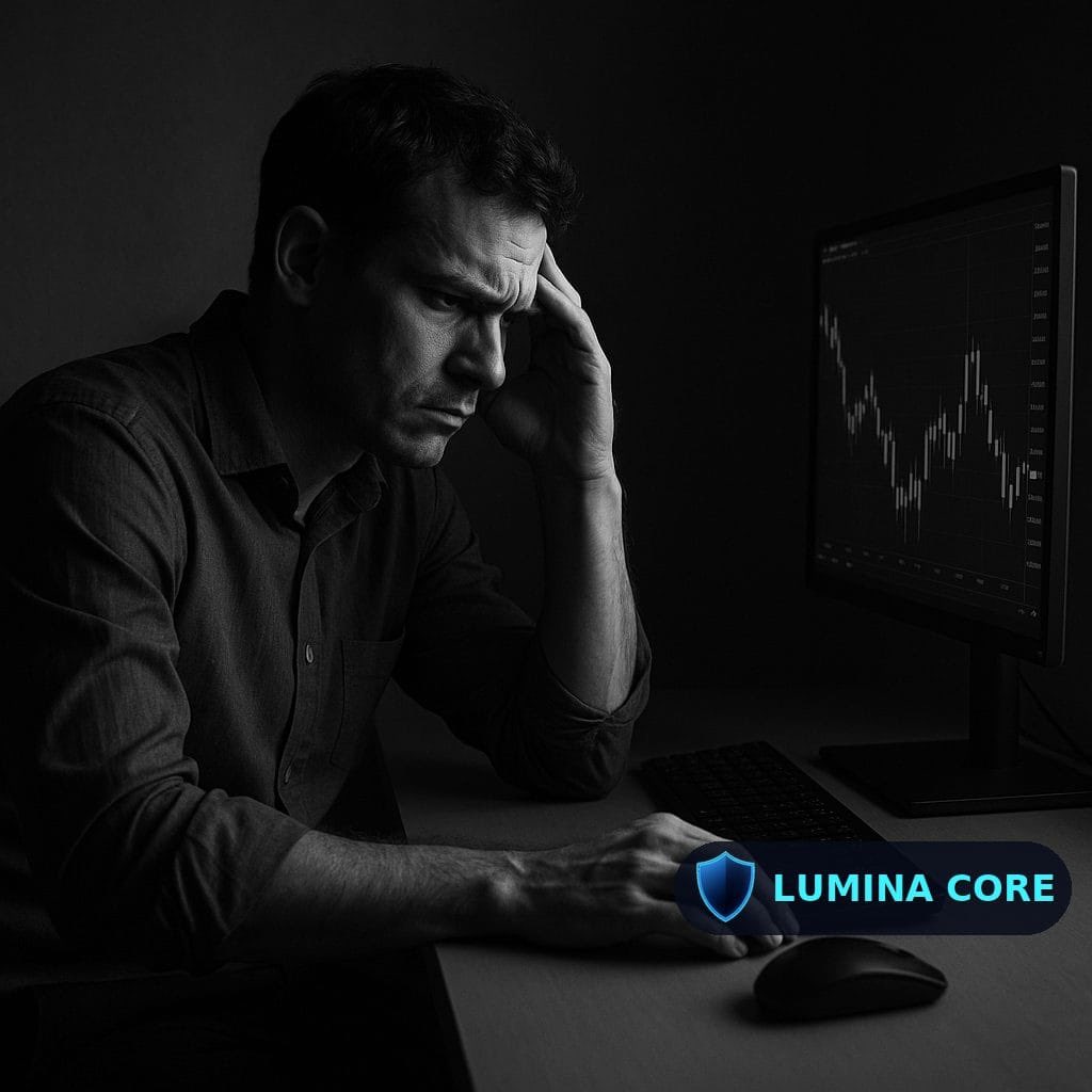 core_lumina's tweet photo. SELF-REGULATION FAILURES IN TRADING

Knowing the rules and following them under pressure are two different challenges.

Stress, frustration, fatigue, and emotional reactions can weaken self-regulation — turning planned decisions into impulsive behavior.

Discipline depends on recognizing when control starts to slip.

https://t.co/Vz1rSmaEYK

#LuminaCore #SelfRegulation #TradingPsychology #TradingDiscipline