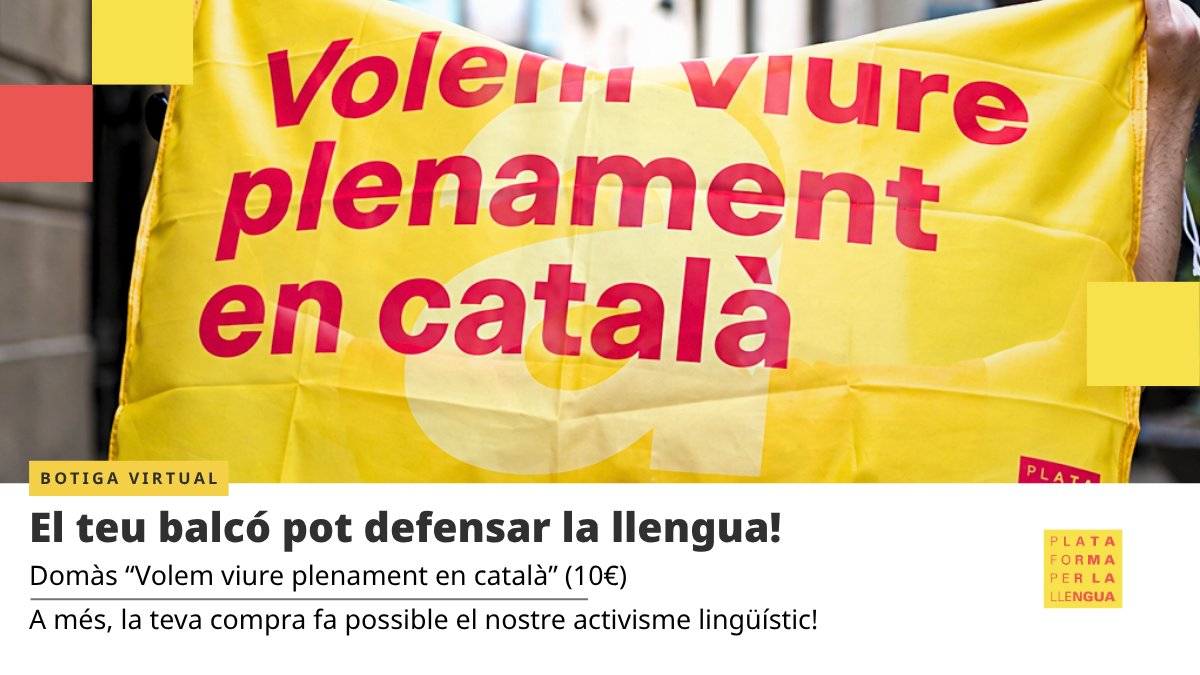 llenguacat's tweet photo. Defensa la llengua amb el marxandatge de la botiga virtual de Plataforma per la Llengua! 💥

💘 Tria i remena a https://t.co/7vdCeEX4O4: la teva compra ens ajuda a continuar fent activisme lingüístic! https://t.co/I07MYggScf