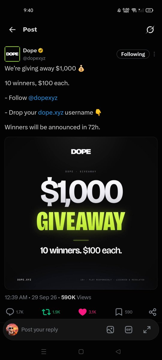 khatez29's tweet photo. @vveefo @dopexyz Done task  , appreciate it 🙂 

CkbMnBD5NgBVfuWVR6y9iSFkTzmeM4dLzPq9TTQF1ZPv https://t.co/j771BRHKzR